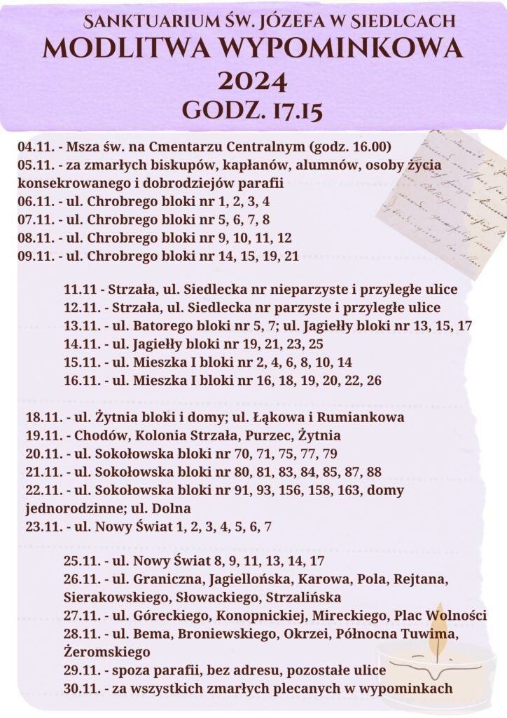 Modlitwa wypominkowa