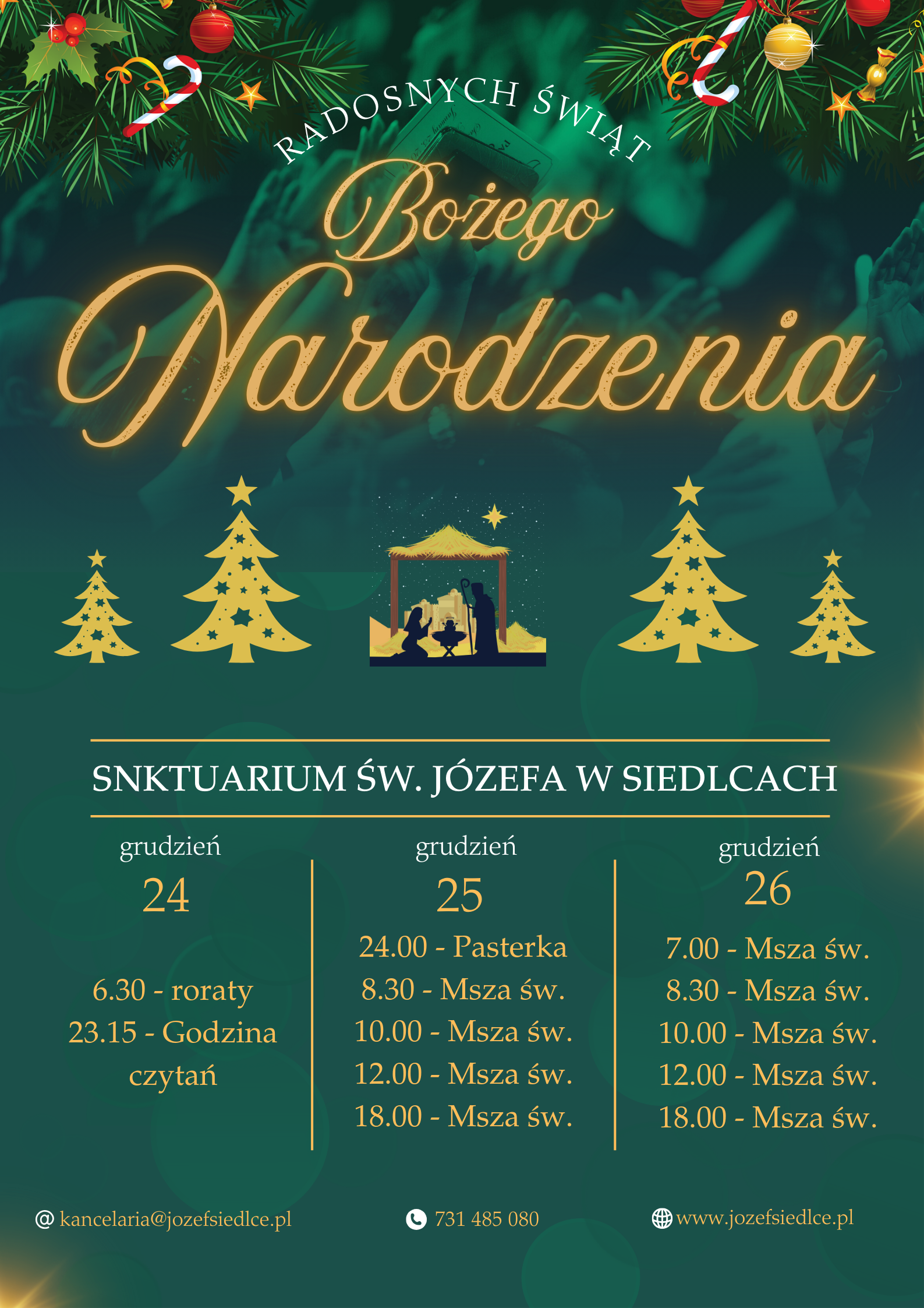 Uroczystość Bożego Narodzenia w naszym Sanktuarium