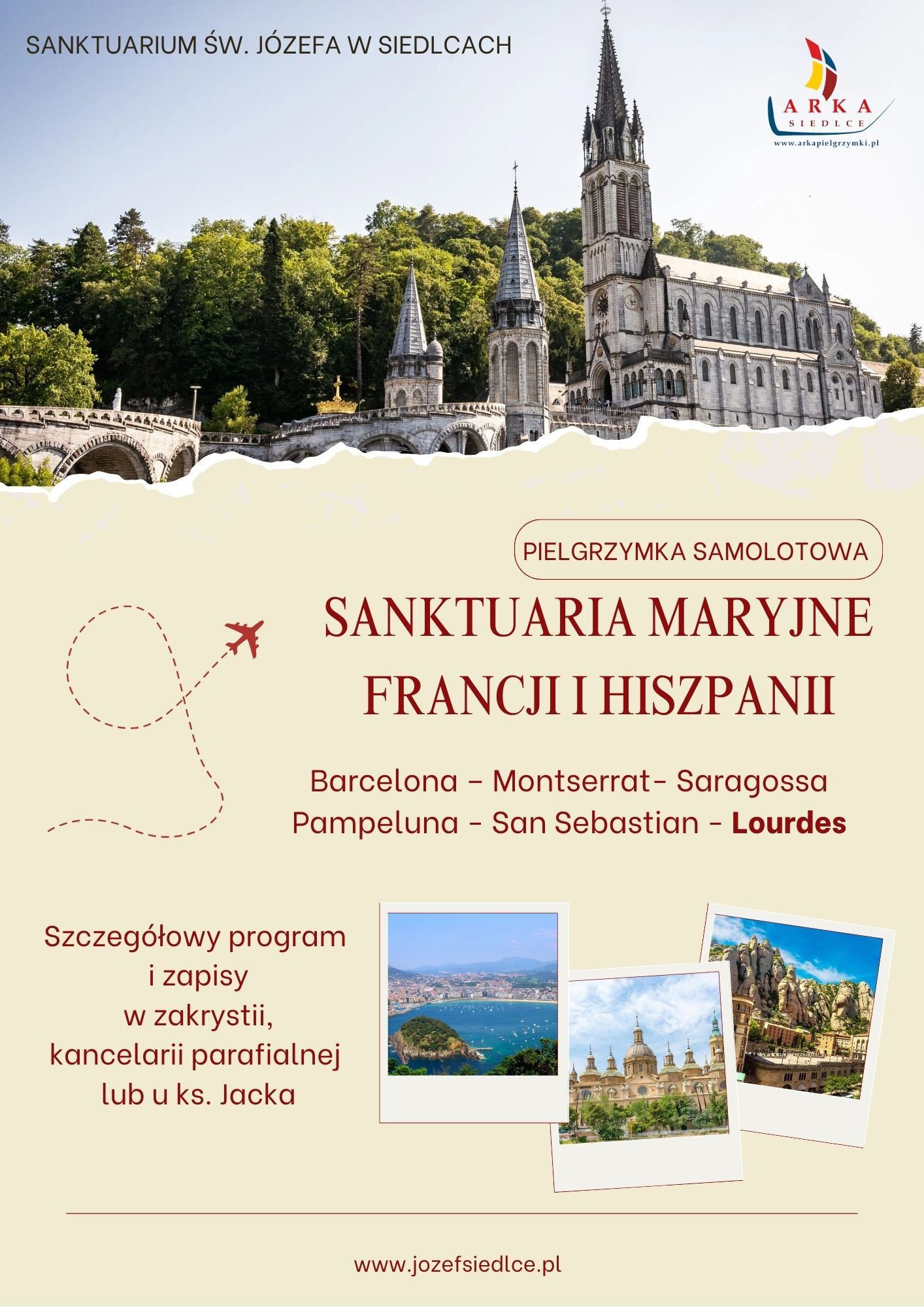 Parafialna pielgrzymka do sanktuariów maryjnych Francji i Hiszpanii