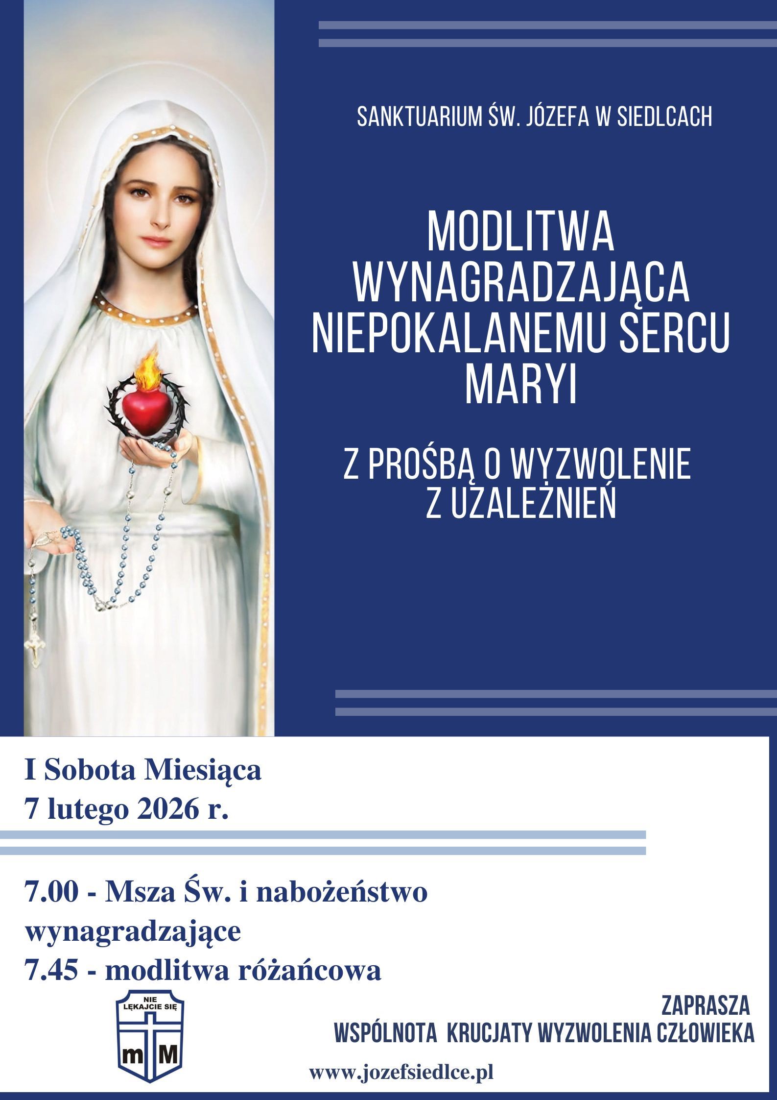 I Sobota Miesiąca i modlitwa o wyzwolenie z nałogów