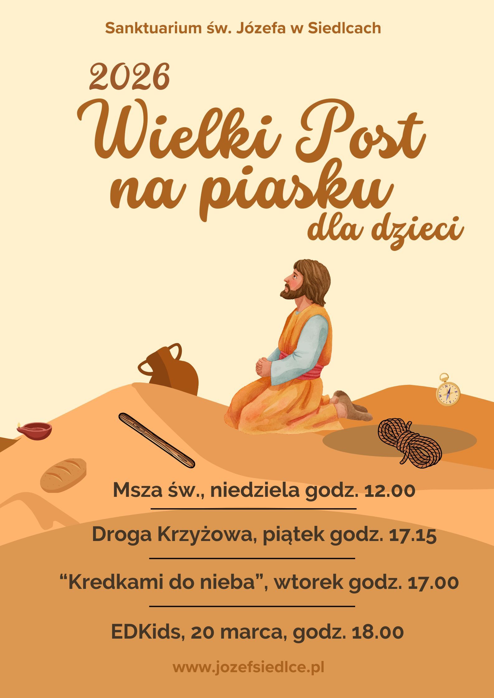 Wielki Post na piasku dla dzieci