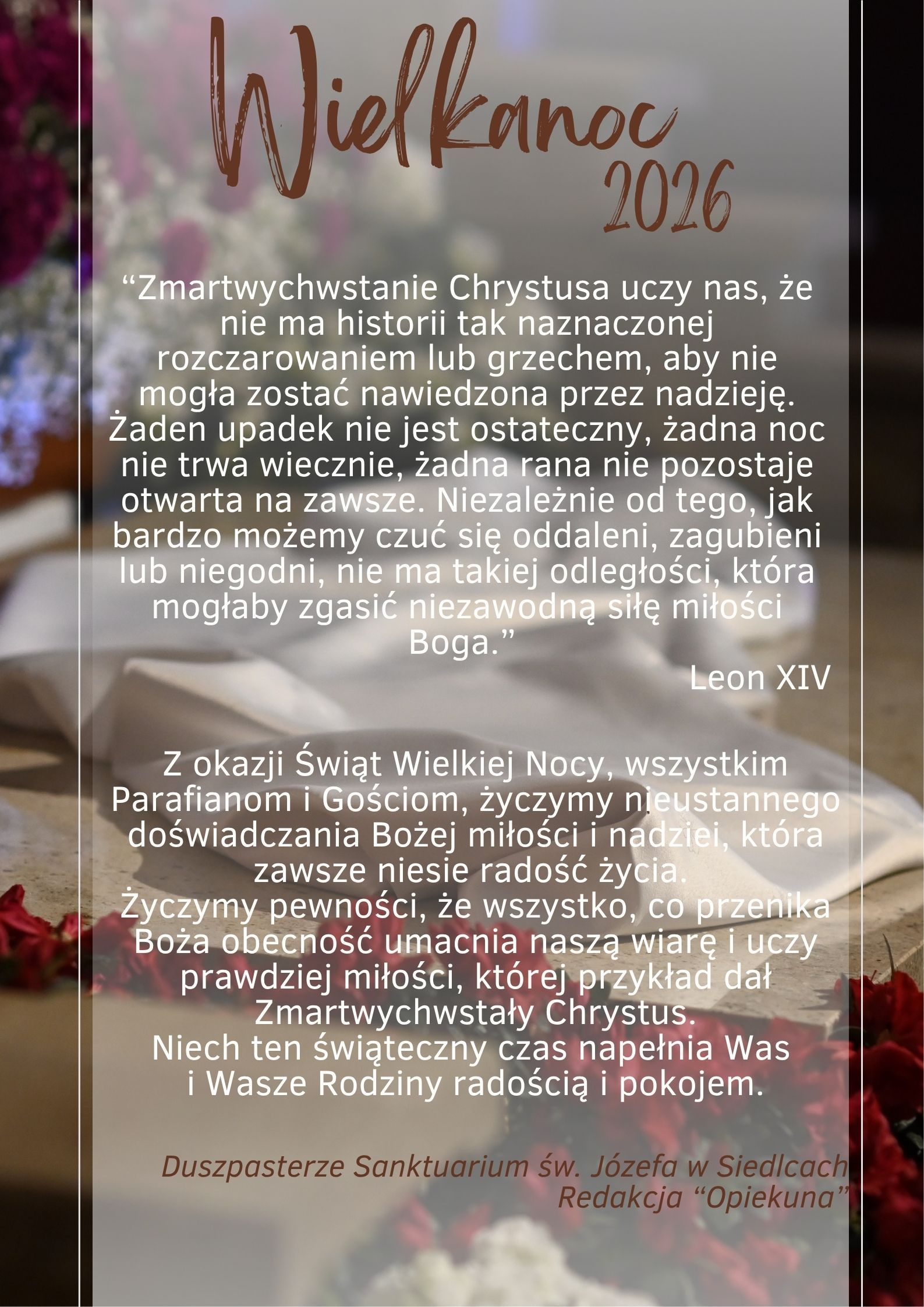 Radosnych Świąt Zmartywchwstania Pańskiego