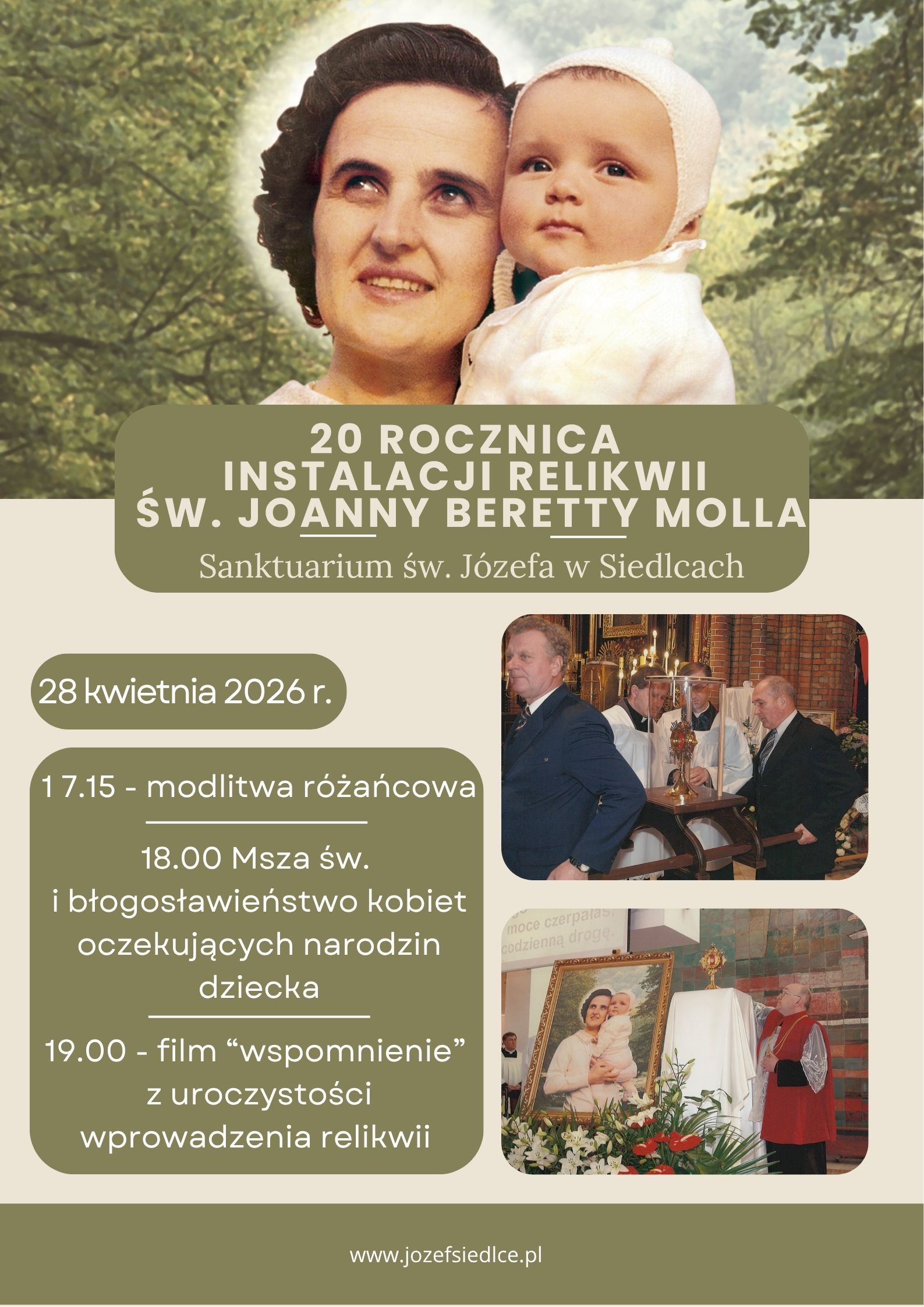 Św. Joanna Beretta Molla jest z nami już 20 lat!