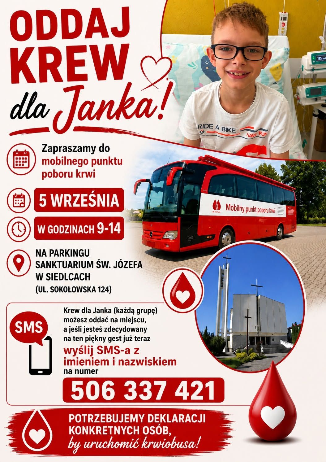 Potrzebna krew dla Janka!